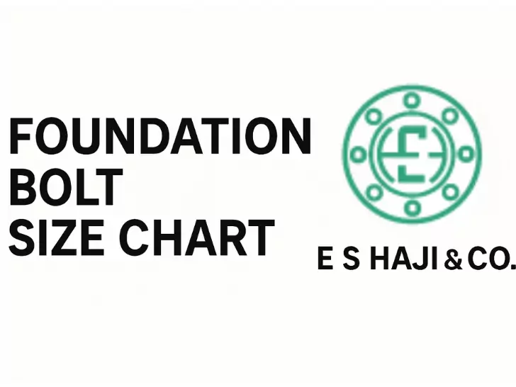 Foundation Bolt Size Chart